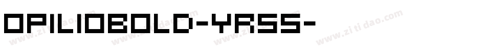 OpilioBold-yR55字体转换