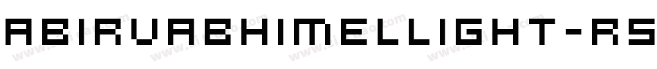AbirvabhimelLight-R56A字体转换