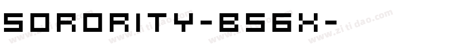 Sorority-B56x字体转换
