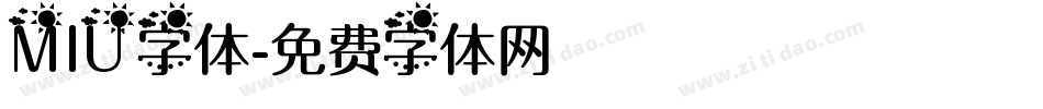 MIU字体字体转换
