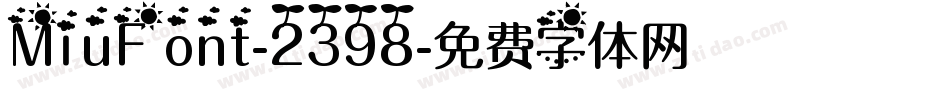 MiuFont-2398字体转换