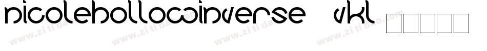 NicoleHollowInverse-1vKL字体转换