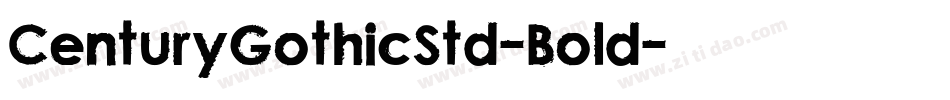 CenturyGothicStd-Bold字体转换