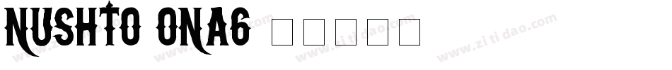 NuShto-OnA6字体转换