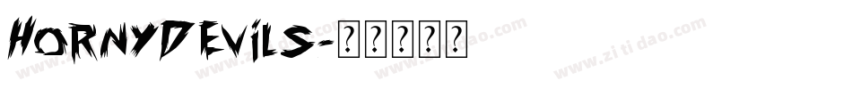 Hornydevils字体转换