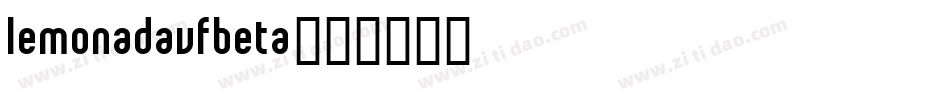 LemonadaVFBeta字体转换