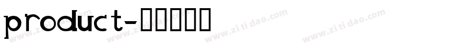 product字体转换