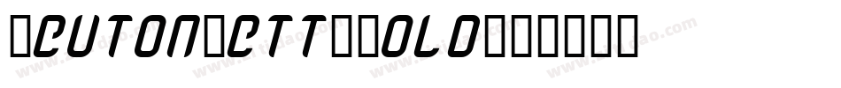 TeutonFett-Bold字体转换