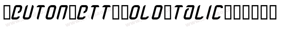 TeutonFett-BoldItalic字体转换