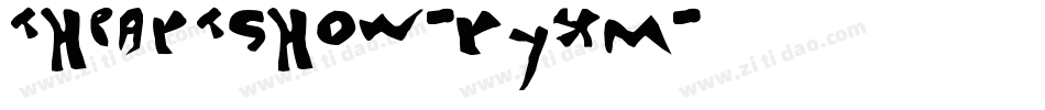 TheArtShow-RyxM字体转换 TheArtShow-RyxM字体转换