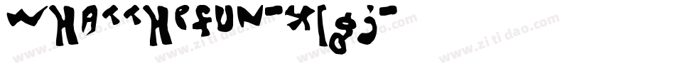 WhatTheFun-XLgj字体转换