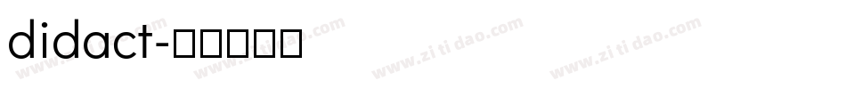 didact字体转换