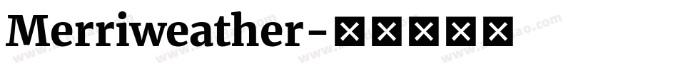 Merriweather字体转换