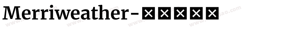 Merriweather字体转换