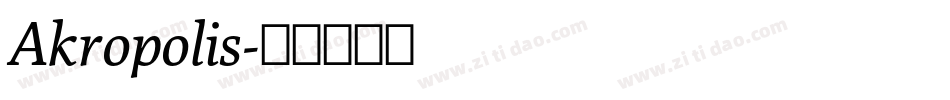 Akropolis字体转换