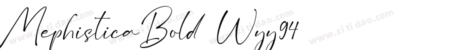 MephisticaBold-Wyy94字体转换