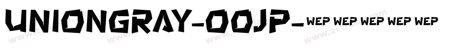UnionGray-O0jP字体转换