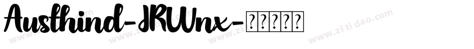Austhind-JRWnx字体转换