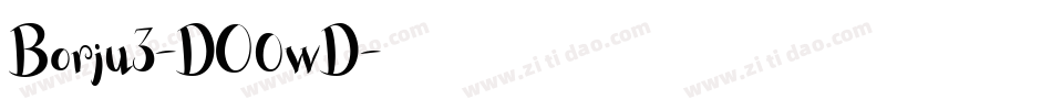 Borju3-DO0wD字体转换