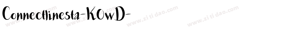 Connectlinesta-K0wD字体转换