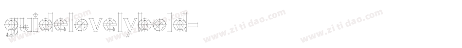 guidelovelybold字体转换