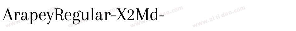 ArapeyRegular-X2Md字体转换