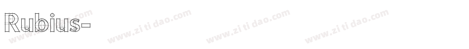 Rubius字体转换