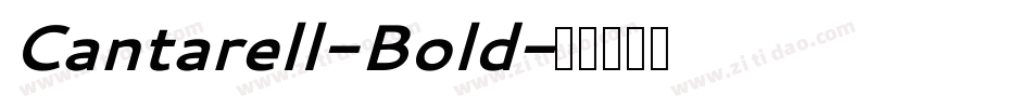 Cantarell-Bold字体转换