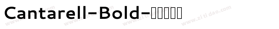 Cantarell-Bold字体转换