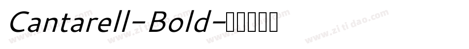 Cantarell-Bold字体转换