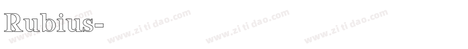 Rubius字体转换