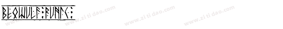 Beowulf-Runic字体转换