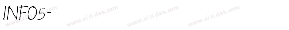 INFO5字体转换