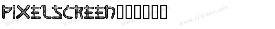 PixelScreen字体转换