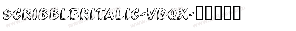 ScribblerItalic-VBqx字体转换