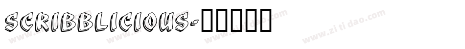 Scribblicious字体转换