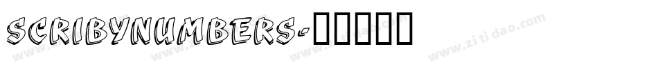Scribynumbers字体转换