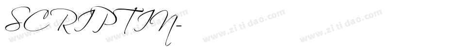 SCRIPTIN字体转换