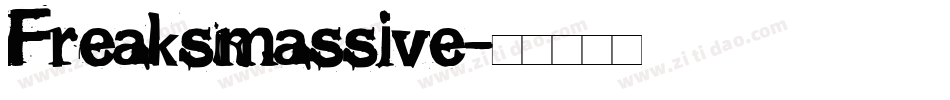 Freaksmassive字体转换