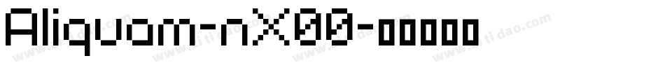 Aliquam-nX00字体转换