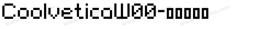 CoolveticaW00字体转换