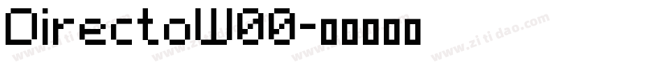 DirectoW00字体转换