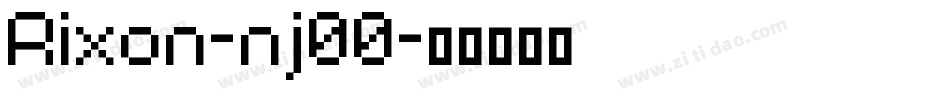 Rixon-nj00字体转换