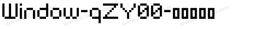 Window-qZY00字体转换