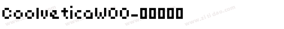 CoolveticaW00字体转换