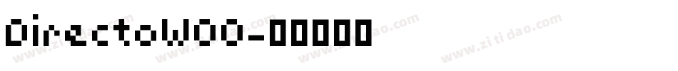 DirectoW00字体转换