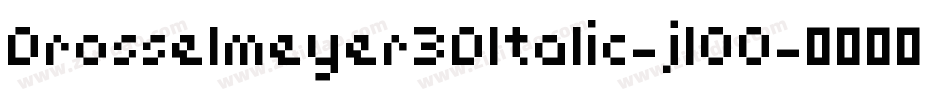 Drosselmeyer3DItalic-jl00字体转换