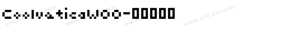 CoolveticaW00字体转换