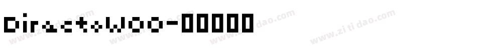 DirectoW00字体转换