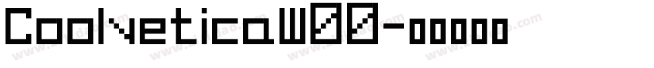 CoolveticaW00字体转换